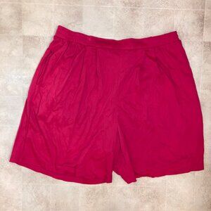ASHLEY II  PASSION PINK PLUS 4X PULL ON SHORTS NWT